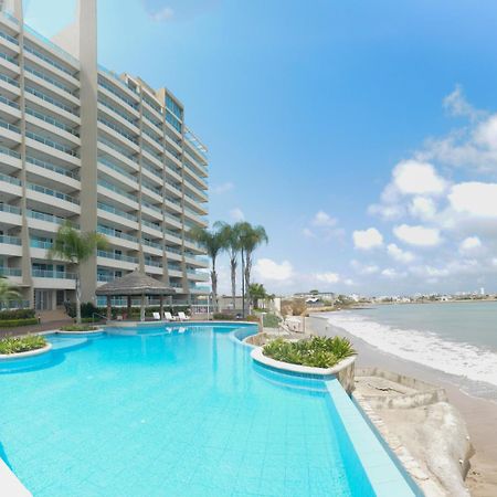 Lindo Departamento Al Pie De Playa Edificio Torre Oceanica Apartman Salinas Kültér fotó