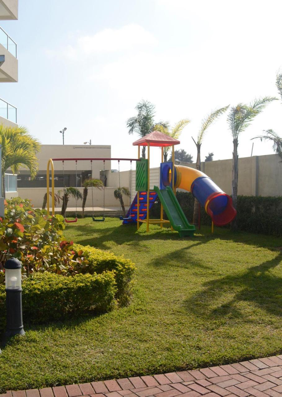 Lindo Departamento Al Pie De Playa Edificio Torre Oceanica Apartman Salinas Kültér fotó